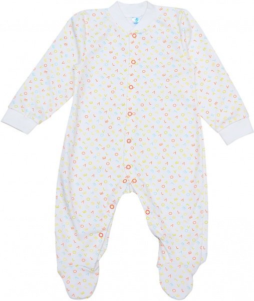 Комбинезон унисекс Minikin 0040180 р.80 салатовый с оранжевым 