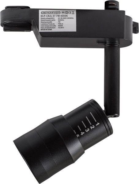 Трековый прожектор Светкомплект DLP-CR2L 07 LED 7 Вт 4000 К черный 