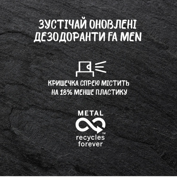 Антиперспирант для мужчин Fa Men Invisible Fresh со свежим ароматом 150 мл