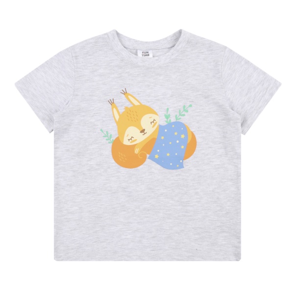 Піжама дитяча для дівчаток Funtime р.92 меланж/блакитний 