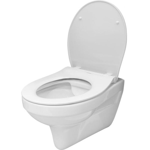 Унитаз подвесной Ego Smart New Rimless с сиденьем soft-close