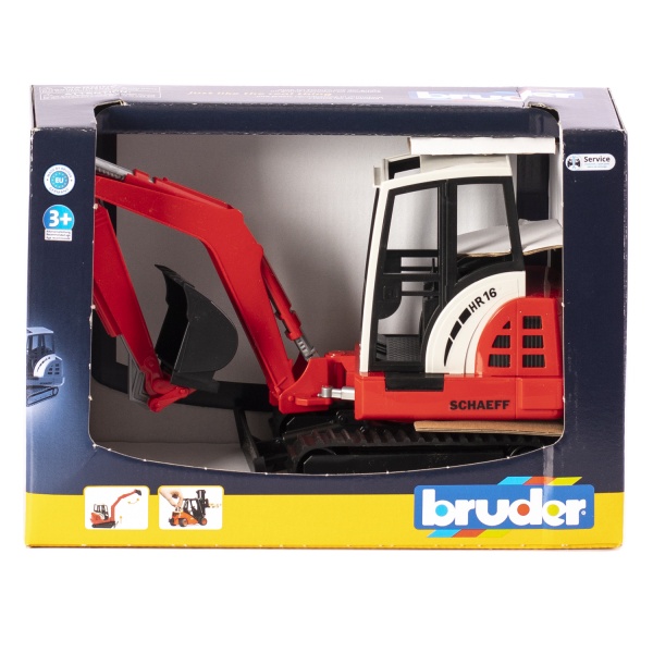 Машинка Bruder Мини-экскаватор Schaeff 1:16 02432