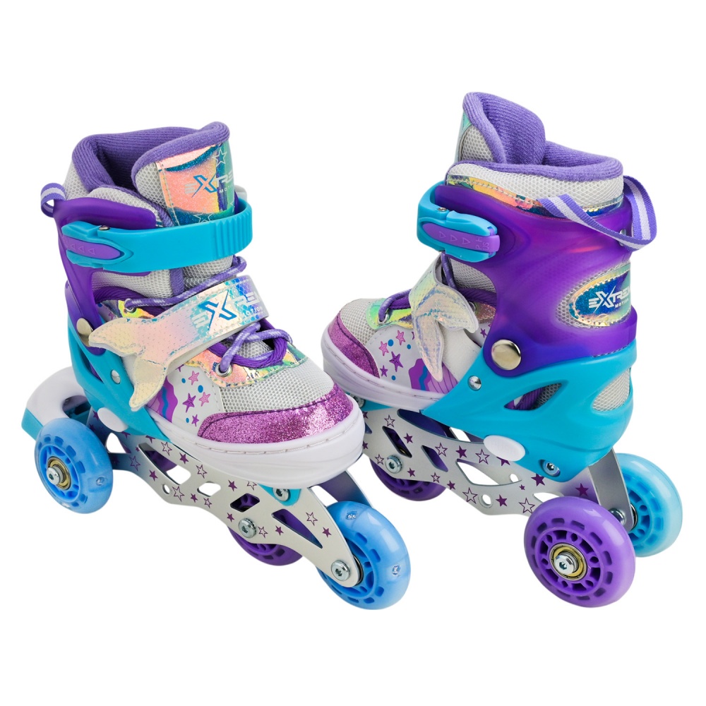 Роликовые коньки Shantou Extreme Motion M RL25434 р. 34-37 фиолетовый