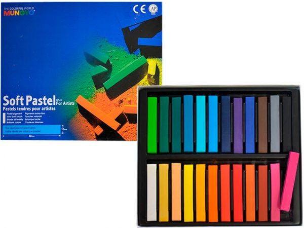 Пастель суха професійна, м'яка Mungyo 94100664 24 кольорів