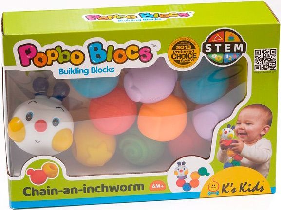 Развивающая игрушка K`s Kids Складывающая Гусеничка KA10610-3GB