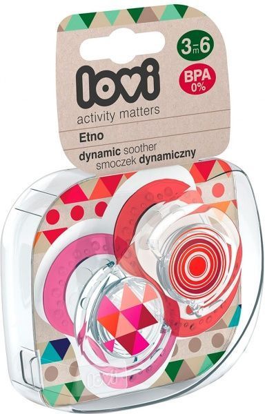 Пустышка динамическая Lovi Etno 2 шт. 22/834 girl