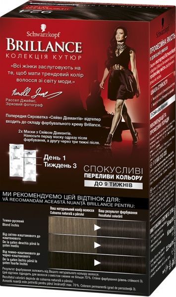 Крем-фарба для волосся Brillance Brillance №924 шоколадний кутюр 142,5 мл