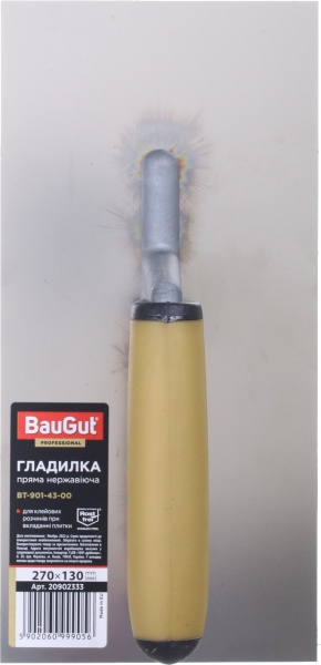 Гладилка штукатурная BauGut прямая 270x130 мм BT-901-43-00