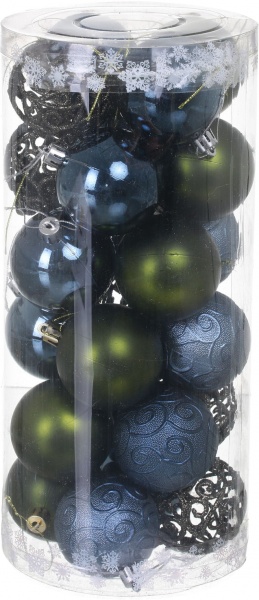 Набор елочных шаров Комплект № 6 d 60 мм 12 шт./уп.