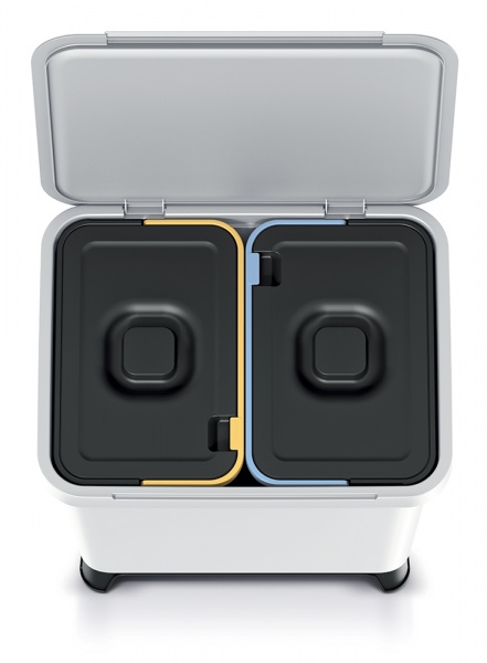 Контейнер для мусора PRP Systema 20 л светло-серый 62714-427