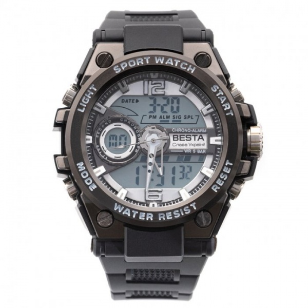 Часы тактические Sport (с гравировкой) Lige black (NULL)