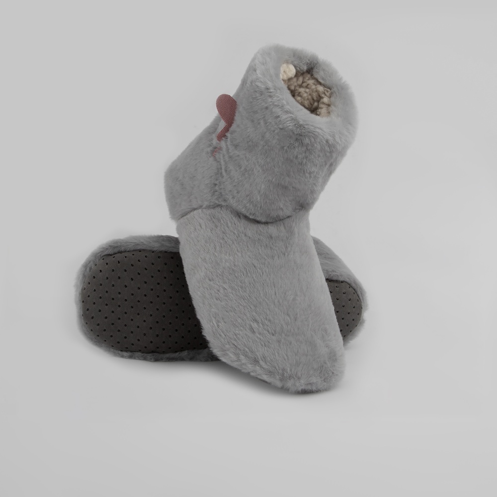 Капці домашні Twins хутрянi з крильцями р.40 сірий