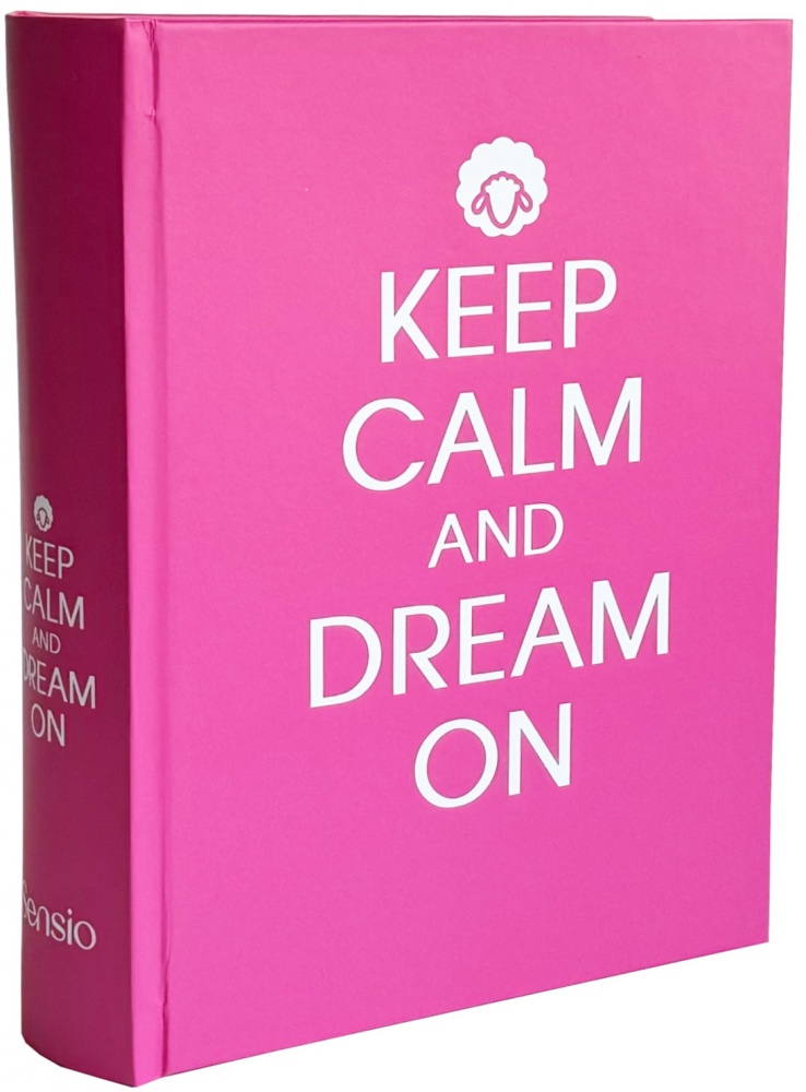 Шкатулка-книга Keep calm Dream on, розовый CooverBox