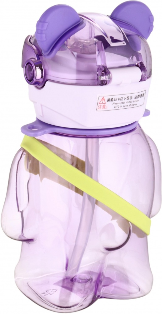 Пляшка для води SELIYA 700 мл з соломинкою колір в асортименті