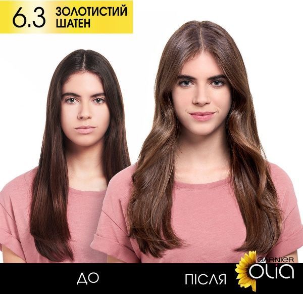 Краска для волос Olia Olia 6.3 золотистый шатен