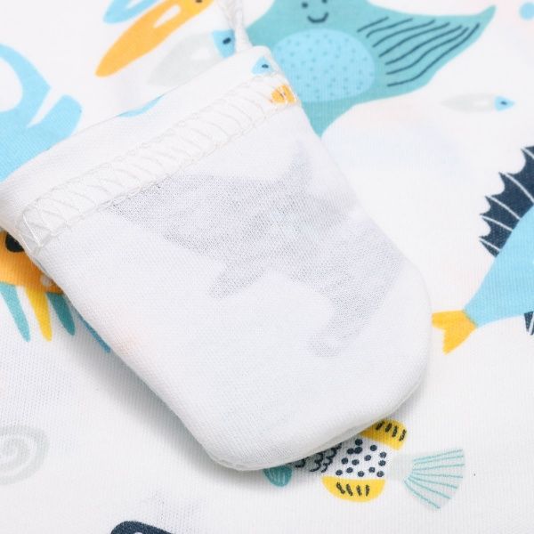 Боди детское ТМ Софія Atlantic р.62 молочный с рисунком 211162 