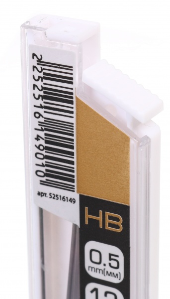 Набор грифелей HB 0,5 мм 12 шт. графит Nota Bene