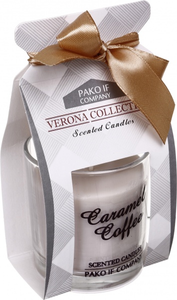 Свеча в стакане Pako-If Verona Collection Caramel Coffe 