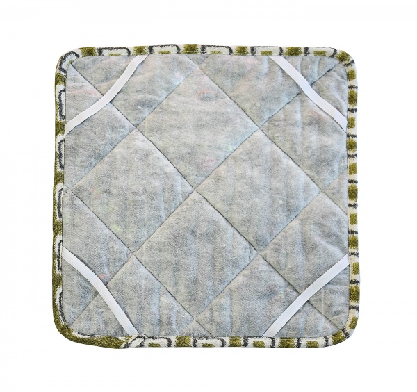 Чехол для стула Villa Узор 35x35 см зеленый с рисунком Прованс