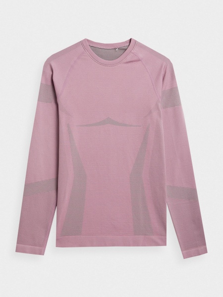 Футболка з довгим рукавом 4F SEAMLESS UNDERWEAR F113 4FAW23USEAF113-53S р.XS-S рожевий