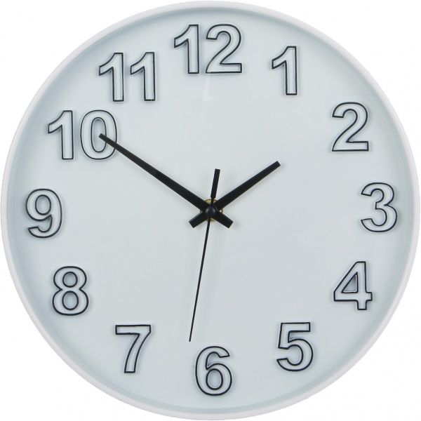 Часы настенные Элемент 25,4 см белые