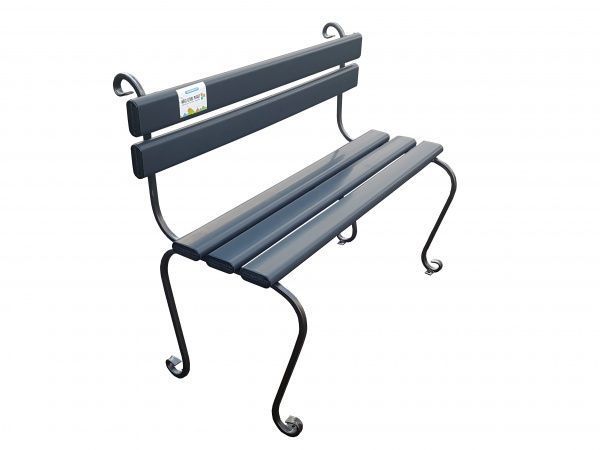 Лавка парковая Next Level Plast Этюд графит 1,06 м 