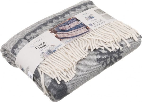 Плед Deer grey 140x200 см серый La Nuit 