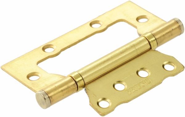 Петля евро  BRUNO 36248 Eurocento 100x2.2 мм полированная латунь 2 шт