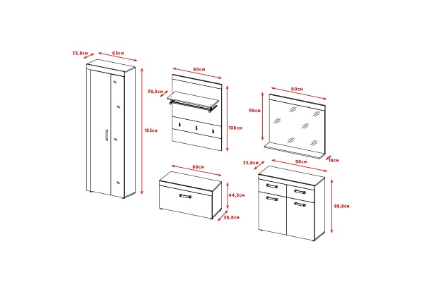 Передпокій Accord Tailor Indy матера / олд стайл світлий 