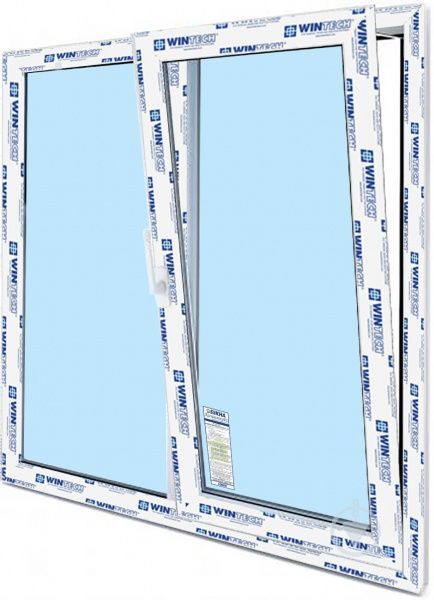 Окно поворотно-откидное WINTECH 540 1400x1410 мм правое 
