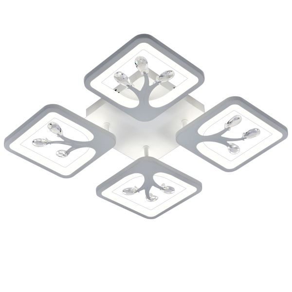 Люстра светодиодная Victoria Lighting с пультом д/у 113 Вт белый Plum/PL4