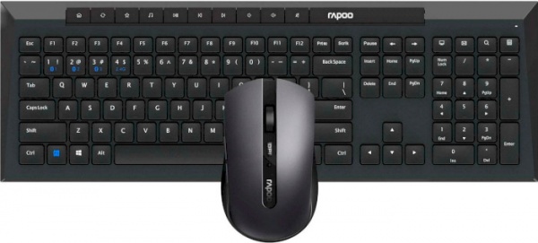 Комплект беспроводной RAPOO 8210M Wireless Black 