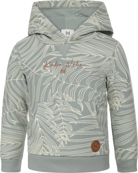 Худи для мальчика Koko Noko р.134 серо-зеленый T46803-37 