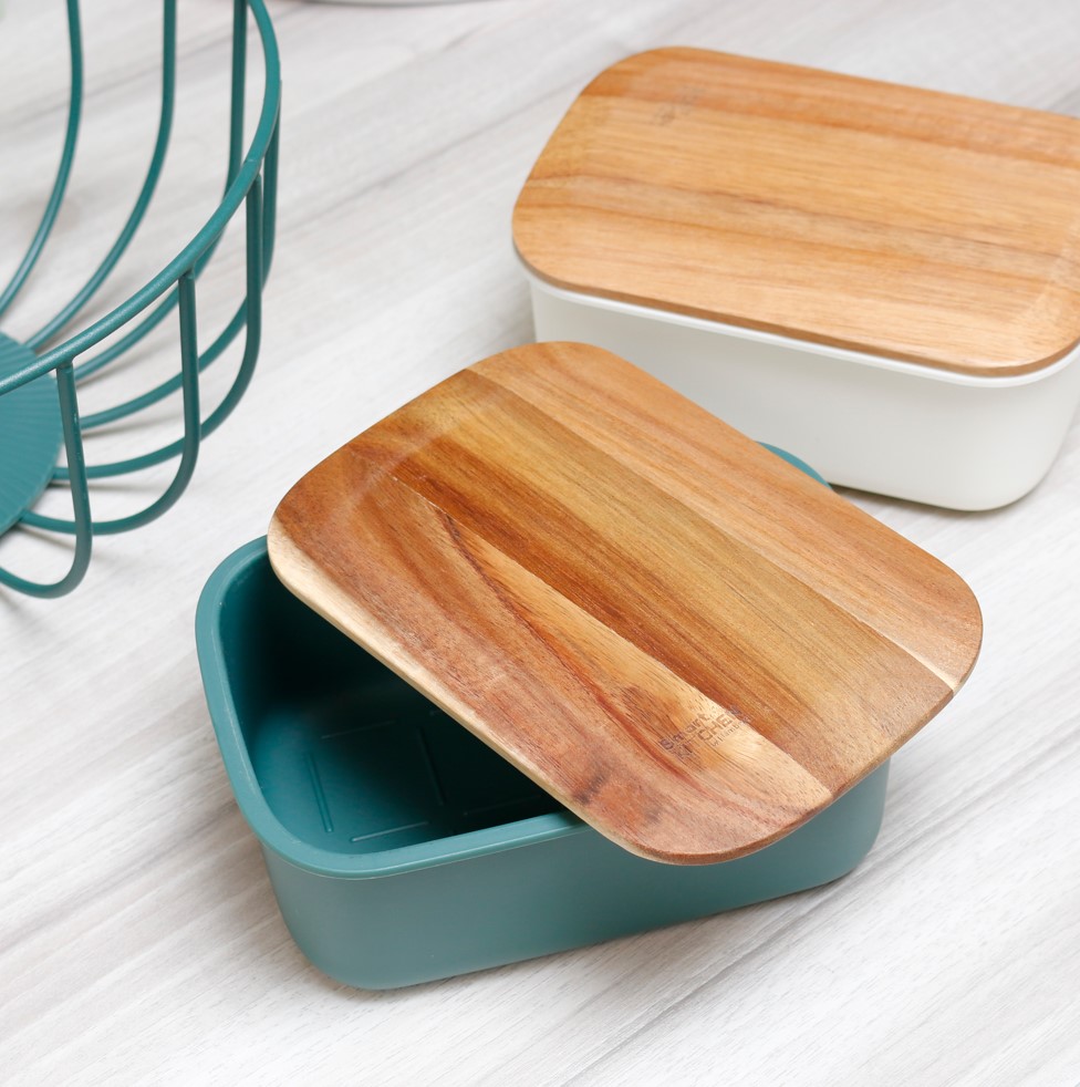 Масленка с крышкой Smart Kitchen by Flamberg Duck green 16,6х11,7х6,8 см