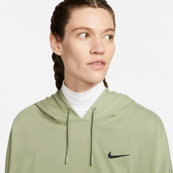 Джемпер Nike W NSW JRSY OS PO HOODIE DM6417-386 р.L зелений