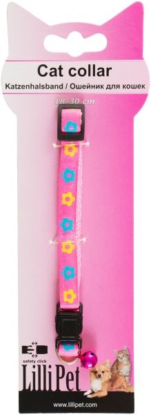Нашийник Lilli Pet Cat Collar рожевий 1х18-30 см