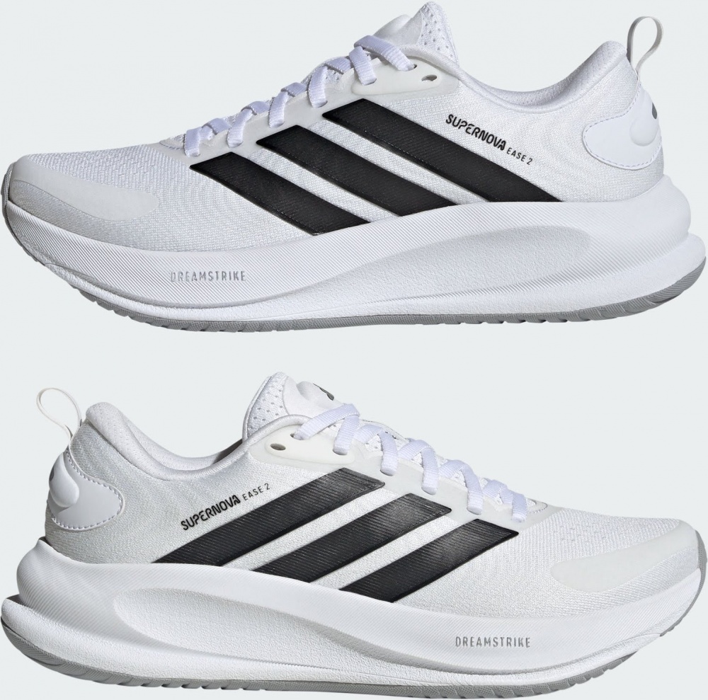 Кроссовки женские Adidas SUPERNOVA EASE 2 W FTWWHT/CBLACK/CRYWHT JQ1825 р.41 1/3 белые