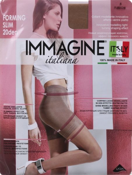 Колготки женские Immagine Forming Slim 20 Den Fusion р. 4 коричневый 1 шт. 