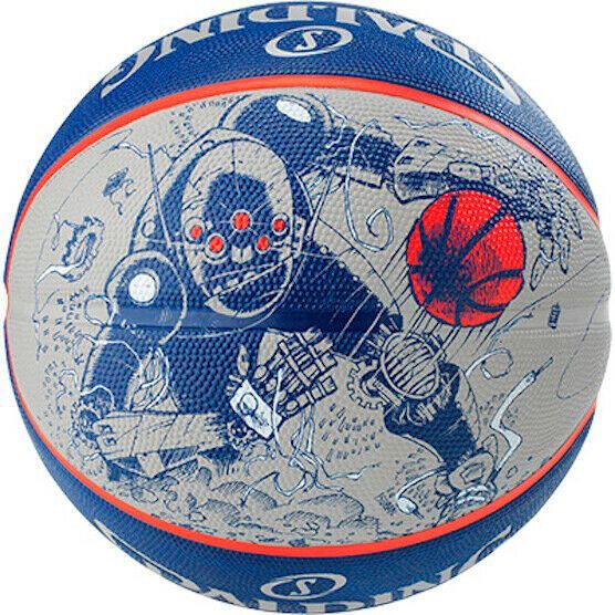 Баскетбольный мяч Spalding NBA Sketch Robot (83-677Z) 