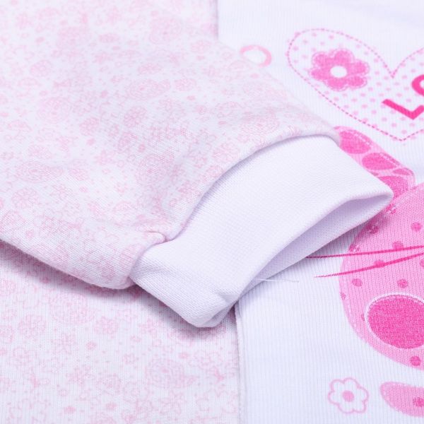 Комбінезон Маленькие люди 402-125 р.74-80 рожевий із білим 