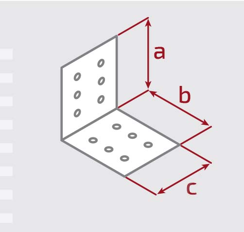 Уголок перфорированный Profstal равносторонний 80x80x20 мм 1,8 мм