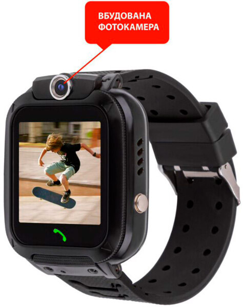 Смарт-годинник AmiGo GO007 FLEXI GPS black (871496)