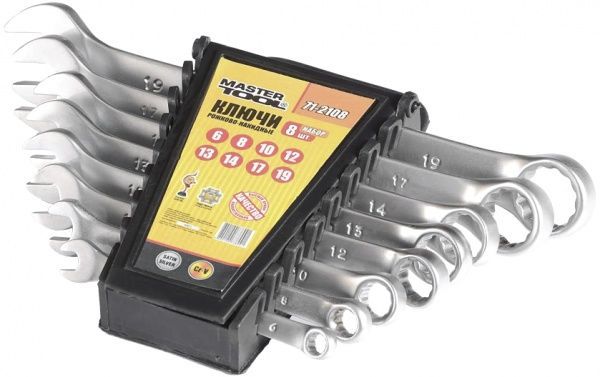 Набір ключів комбінованих MASTER TOOL 71-2108