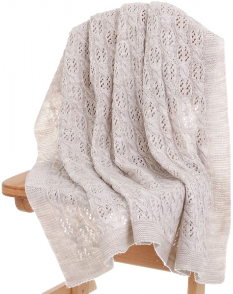 Плед Banian вязаный 90x100 см бежевый 