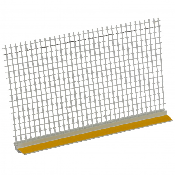 Профиль оконный примыкающий с сеткой ШТУКАТУР 6х9 мм 2,5 м 