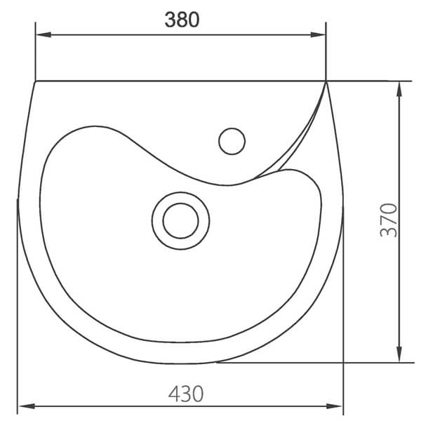 Умывальник Colombo Бэмби 40 S10214000