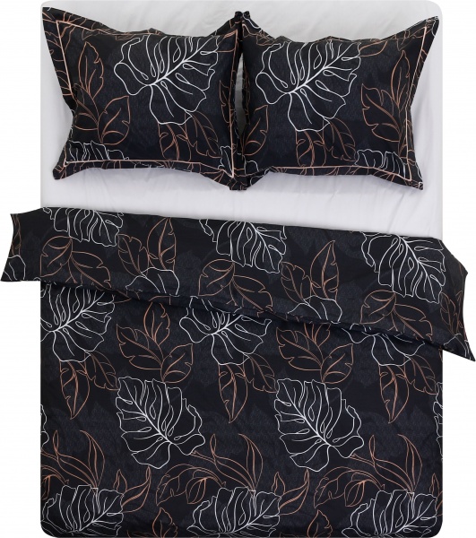 Комплект постельного белья Hromnia 2 черный La Nuit (без простыни) 