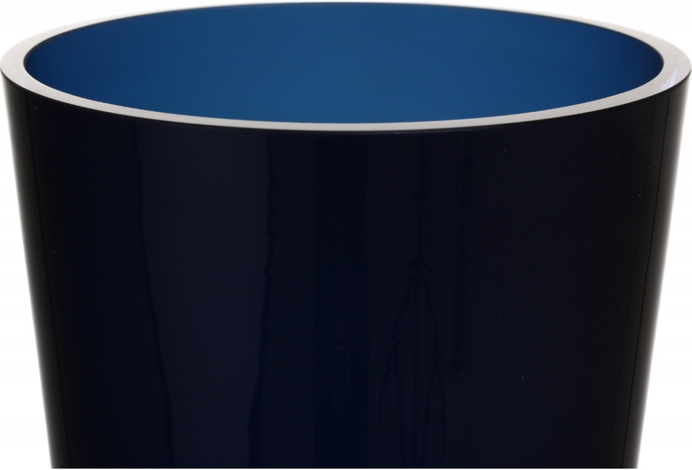 Ваза скляна Wrzesniak Glassworks Sofi 30 см синій 17-133B