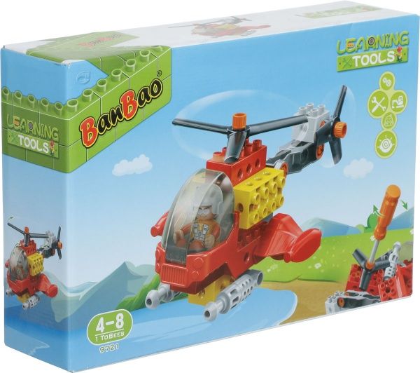 Конструктор BanBao Великі блоки Гелікоптер