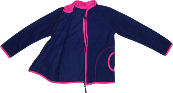 Кофта для девочки Luna Kids на флисе р.152 синий 